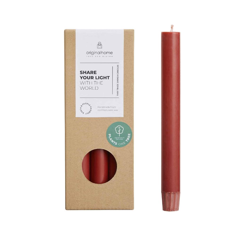 originalhome Dinner Candles Red