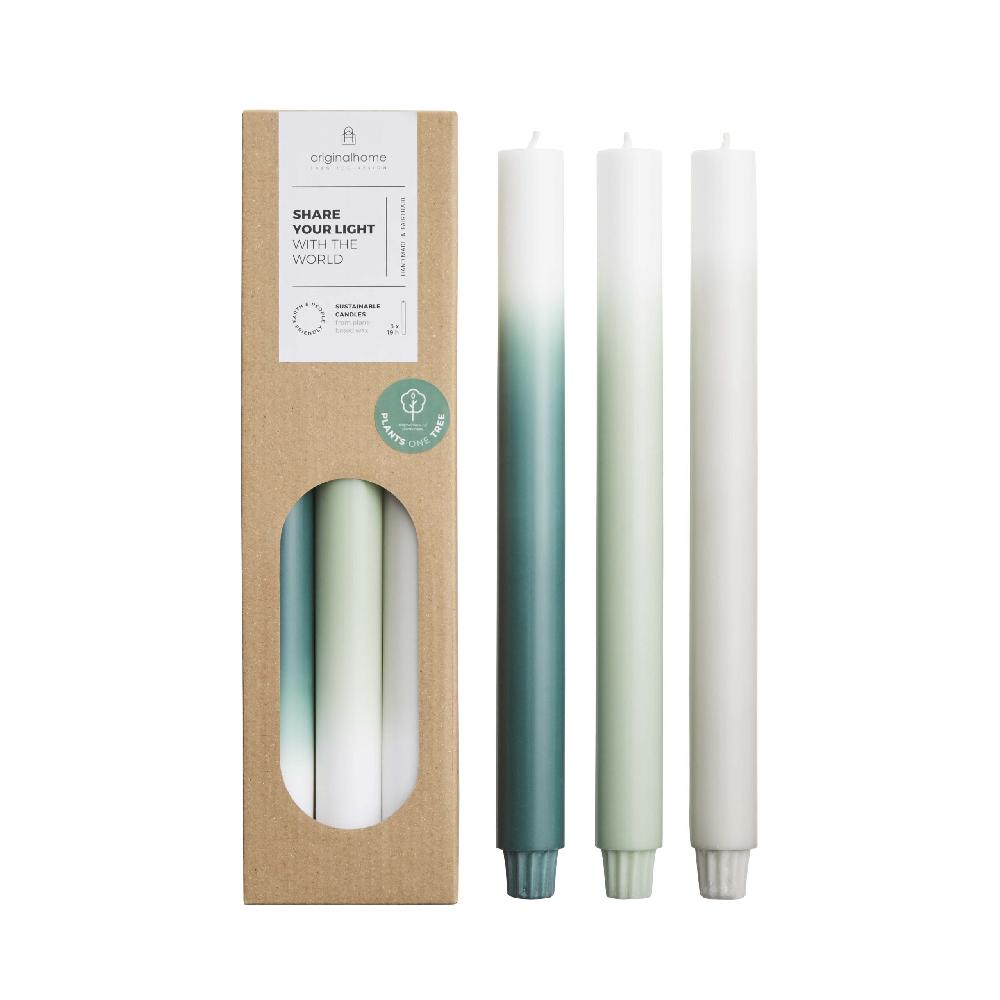 originalhome Gradient Candles Long Meadow – S/3