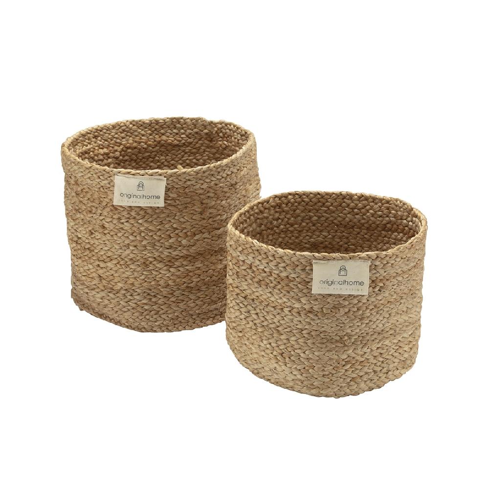 originalhome Jute Bread Baskets – S/2