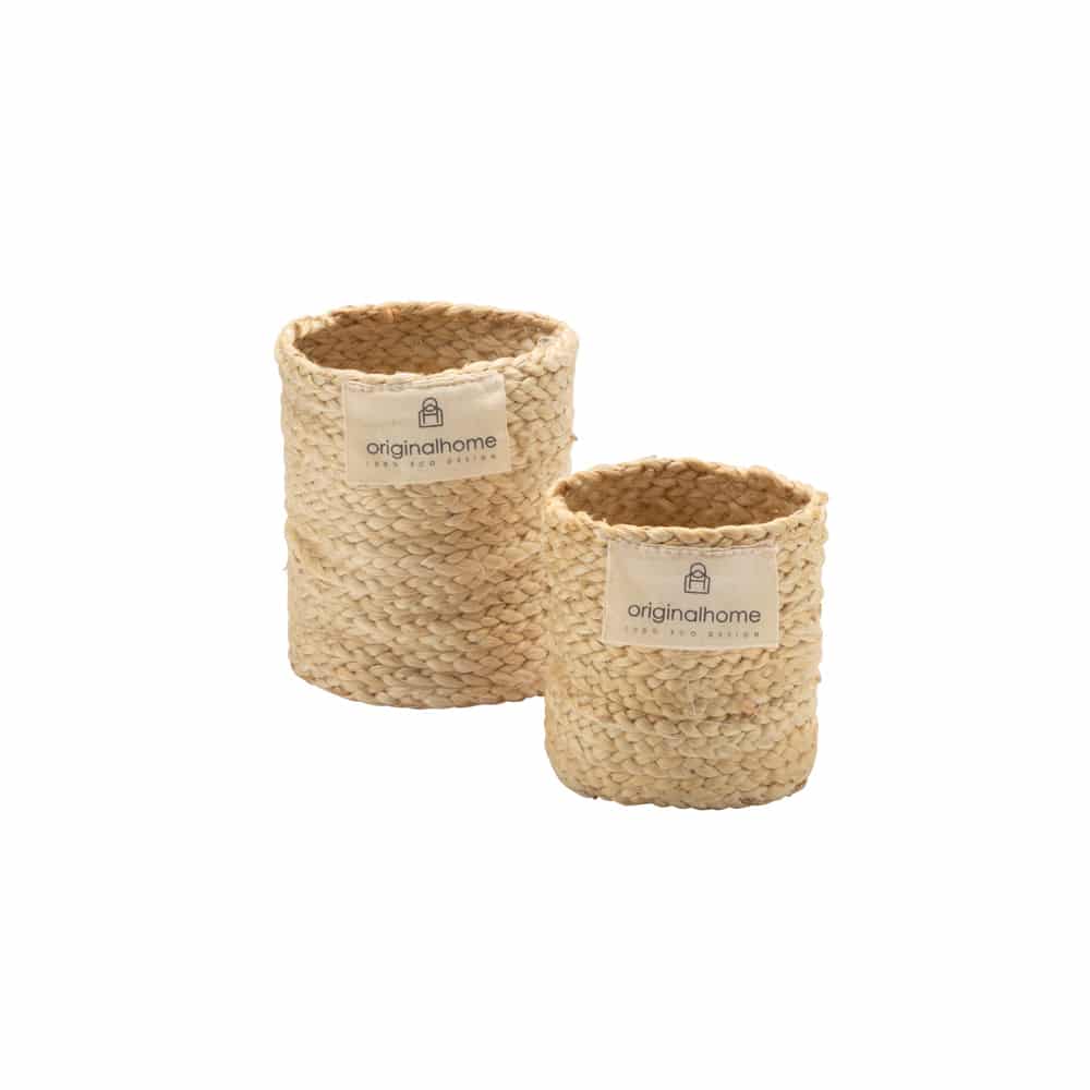 originalhome Jute Cups – S/2