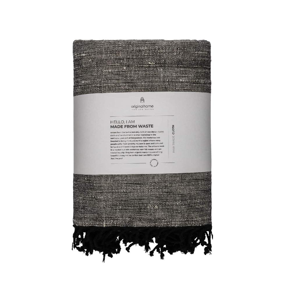 originalhome Khadi Cloth Recycled Black (250×130)