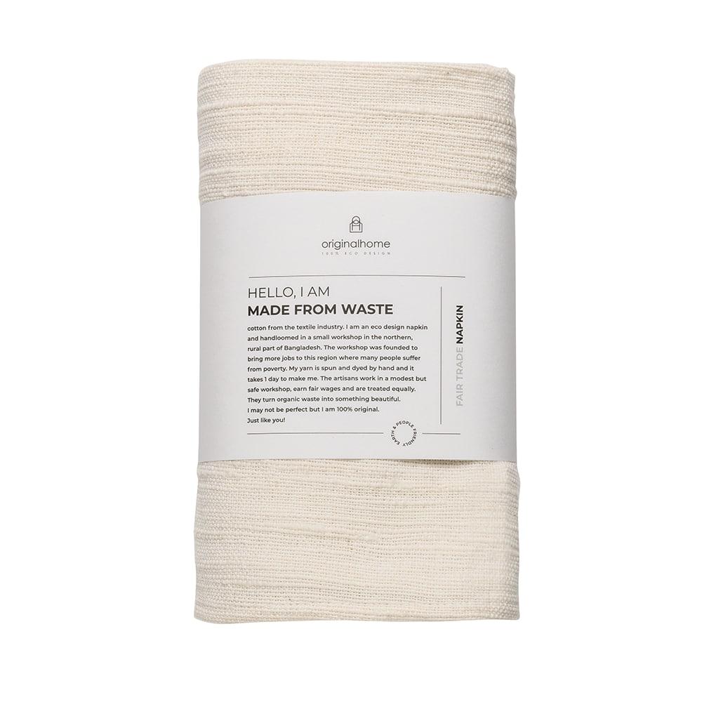 Originalhome Khadi Table Napkin White 4x (44×44)