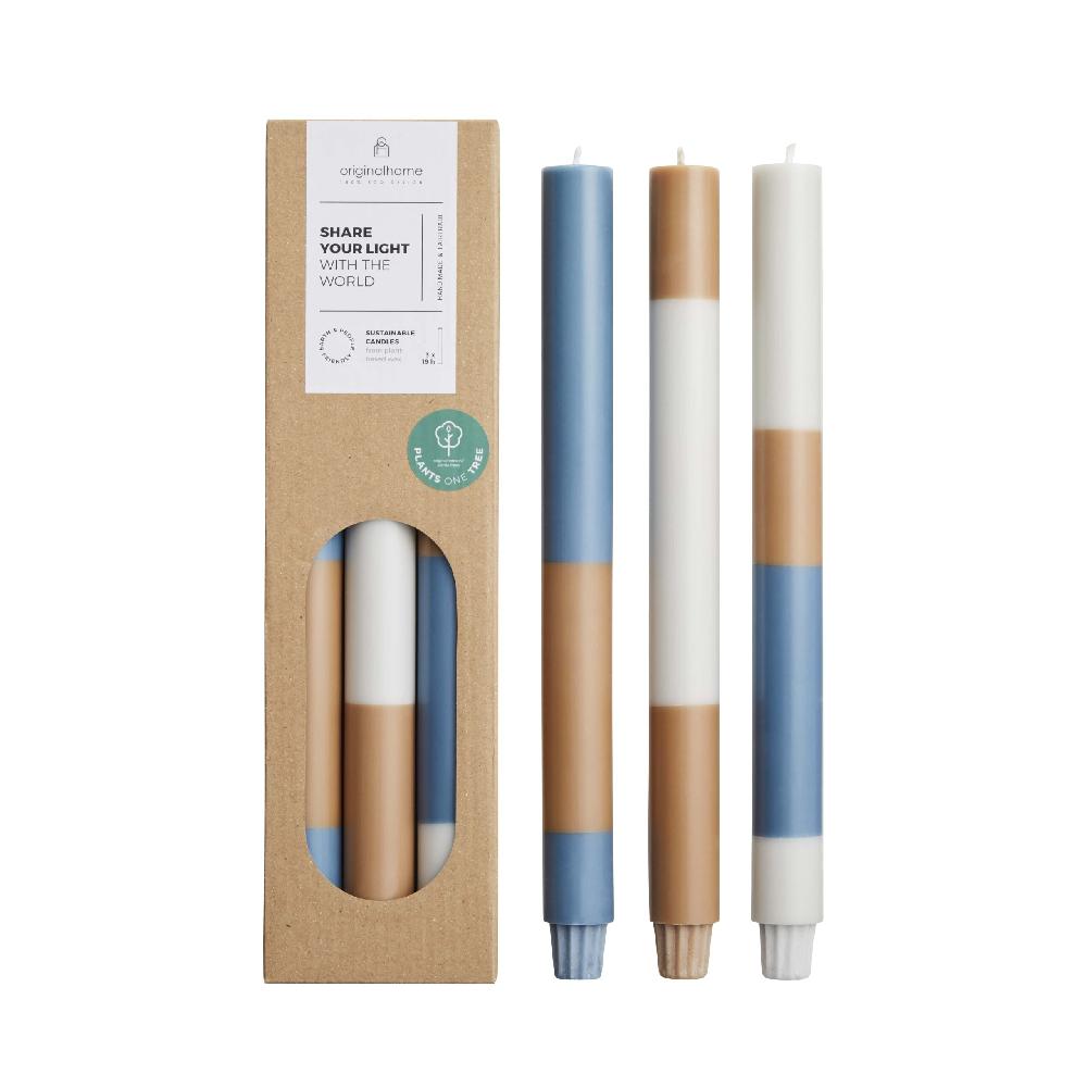 originalhome Layered Candles Clean Ocean – S/3