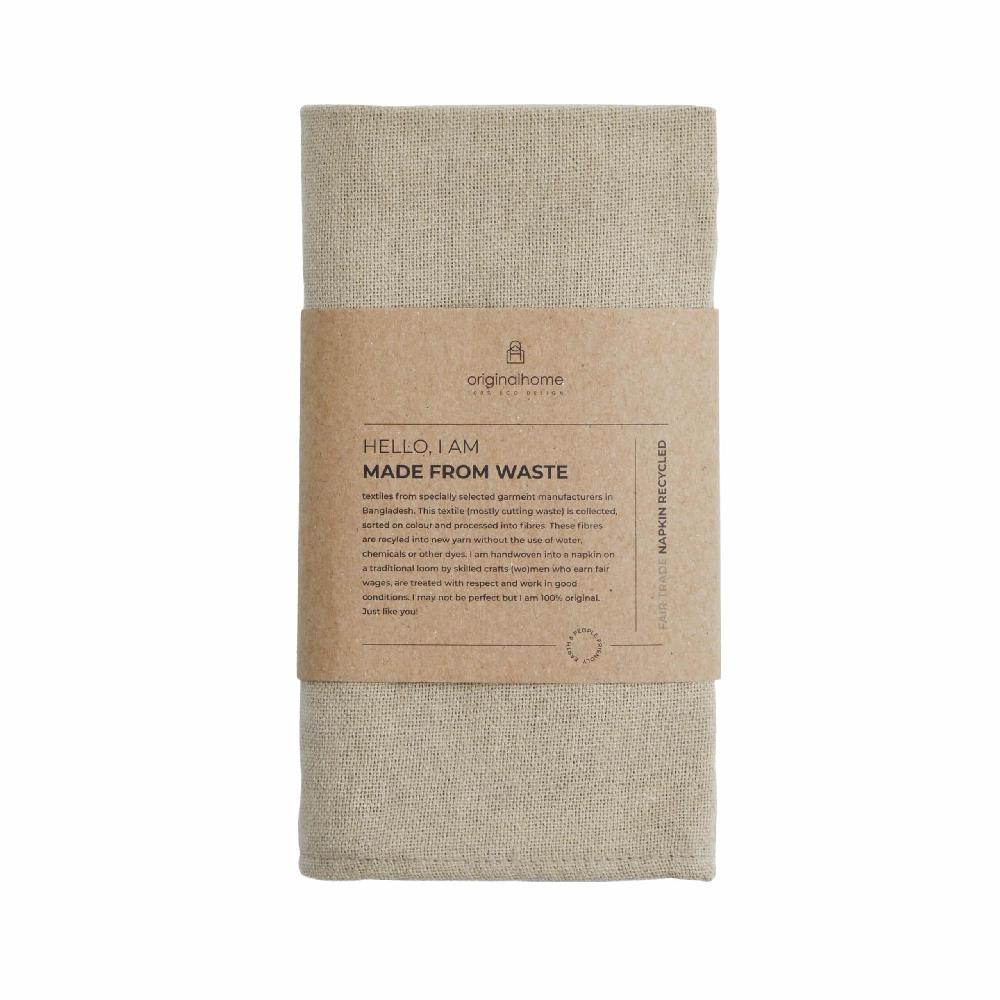 originalhome Napkin Recycled Brown- 4 (44×44 cm)