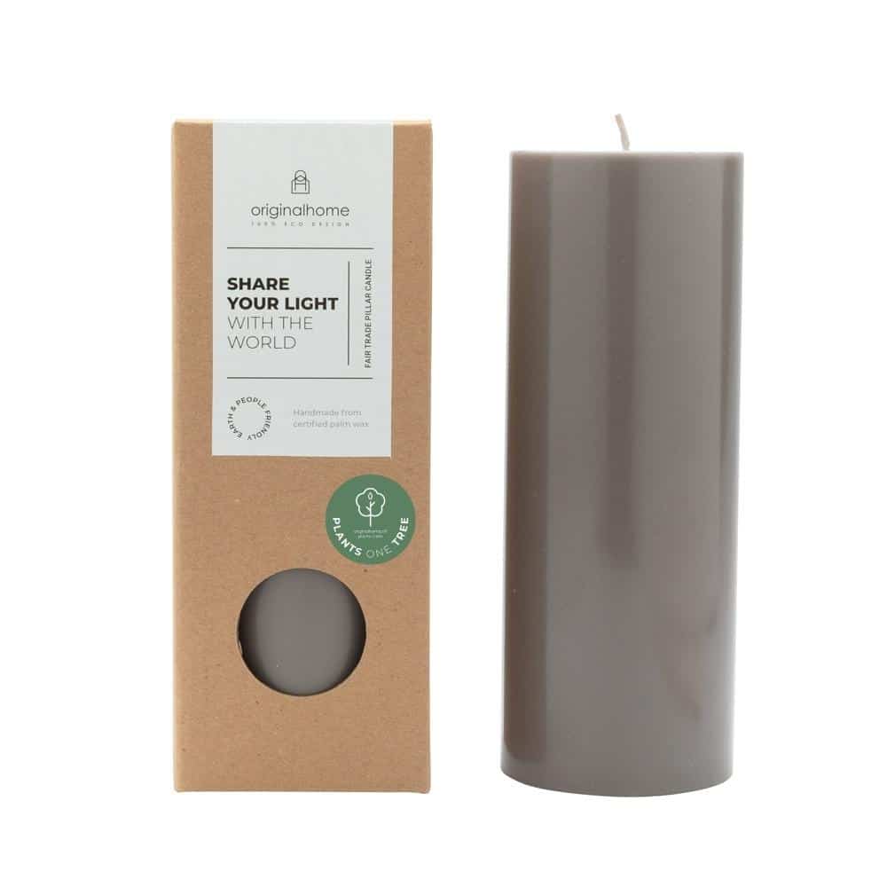 originalhome Pillar Candle Dark Grey