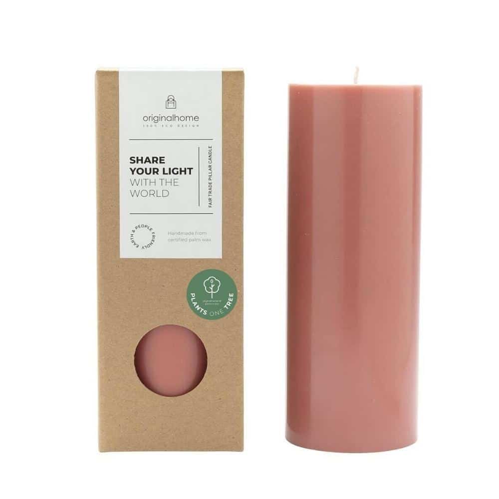 originalhome Pillar Candle Rust Red