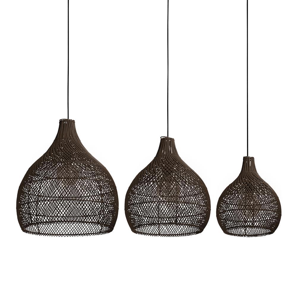 Originalhome Recycled Lampshade Bawang Brown – S/3