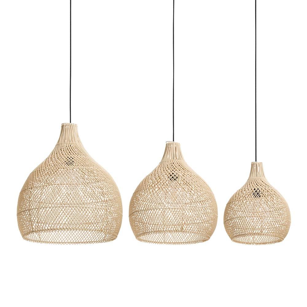 Originalhome Recycled Lampshade Bawang Natural – S/3