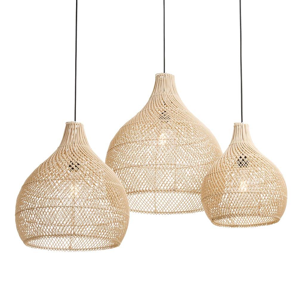 originalhome Recycled Lampshade Bawang Natural – S/3