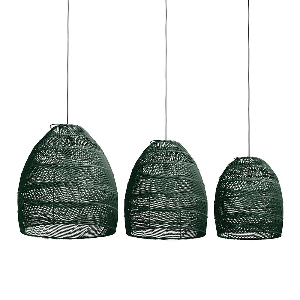 Originalhome Recycled Lampshade Moon Green – S/3