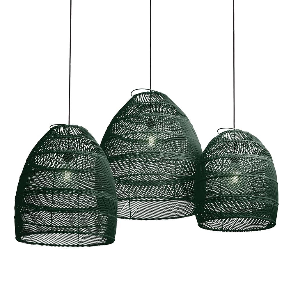 originalhome Recycled Lampshade Moon Green – S/3