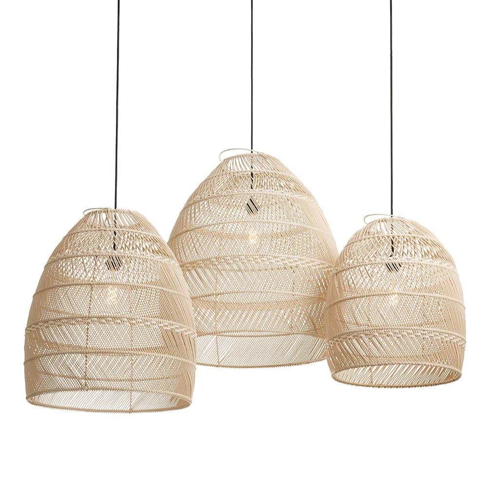 originalhome Recycled Lampshade Moon Natural – S/3