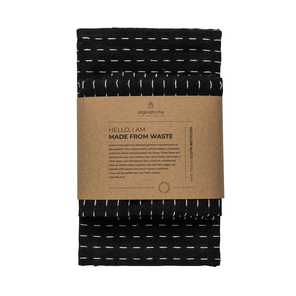 originalhome Reusable Wrapping Cloth Black – S/2