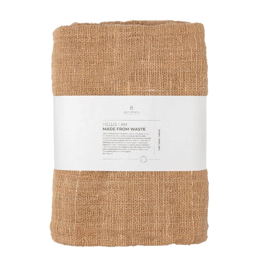 Originalhome Throw Waste Cotton – Brown