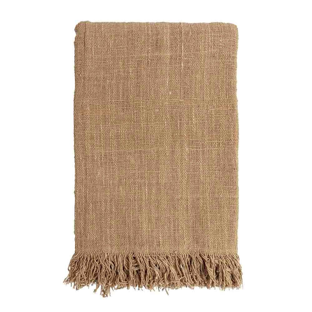 originalhome Throw Waste Cotton – Brown
