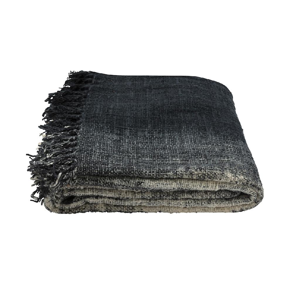 Originalhome Throw Waste Cotton – Gradient Black