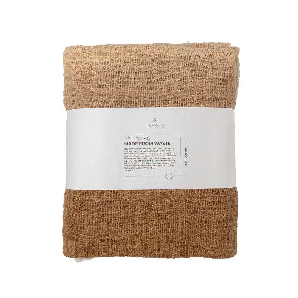 Originalhome Throw Waste Cotton – Gradient Brown