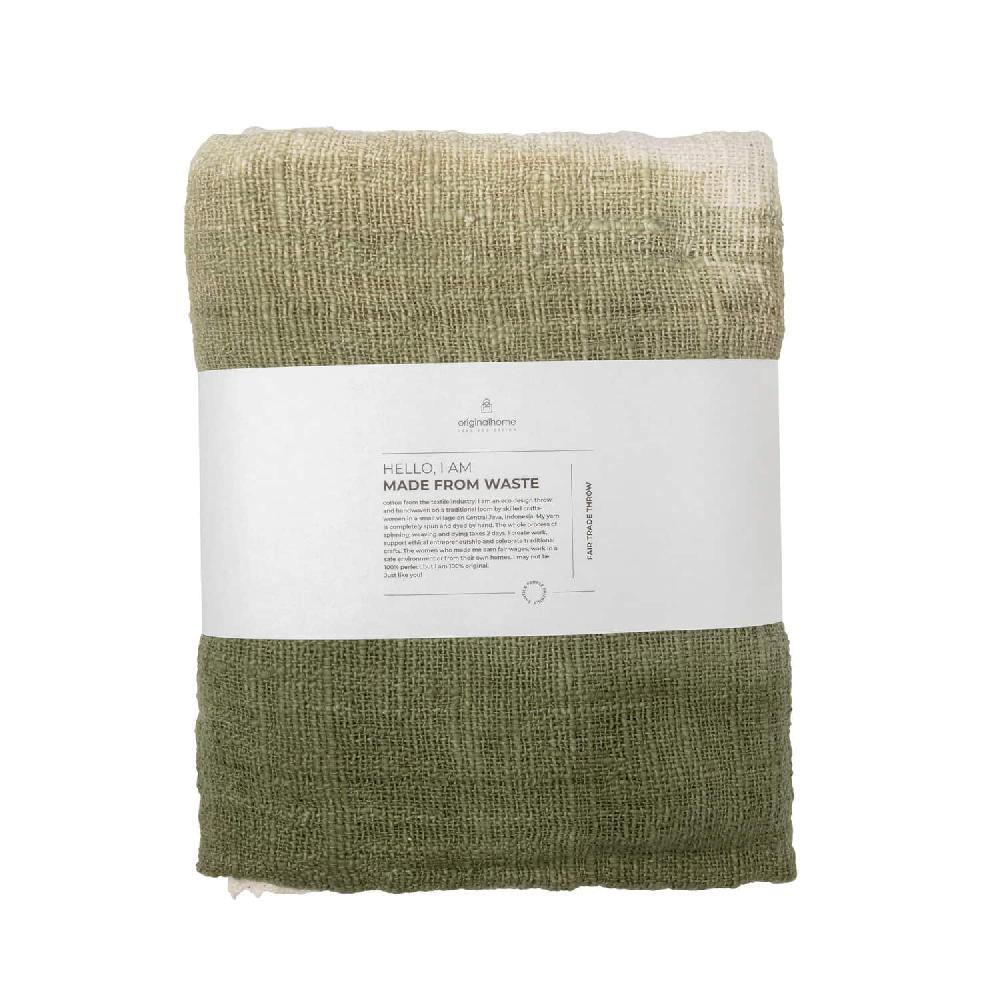 Originalhome Throw Waste Cotton – Gradient Green