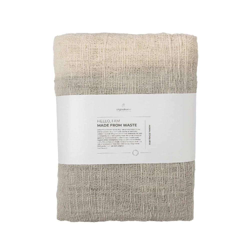 Originalhome Throw Waste Cotton – Gradient Grey