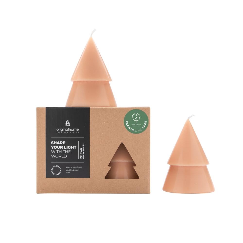 originalhome Tree Candle Peach – M S/2