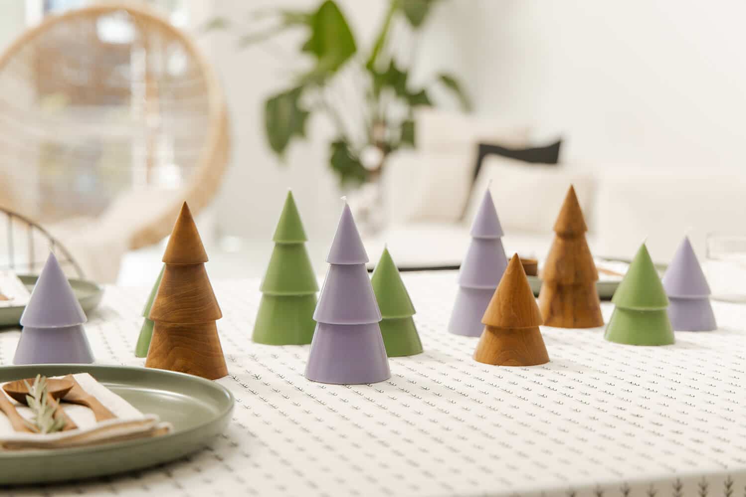 Originalhome Tree Candle Violet- L