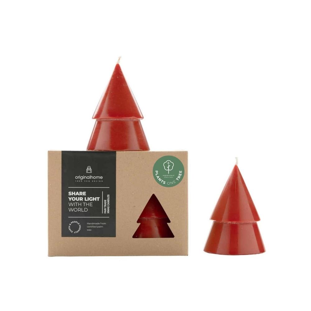 originalhome Tree Candle Warm Red – M s/2
