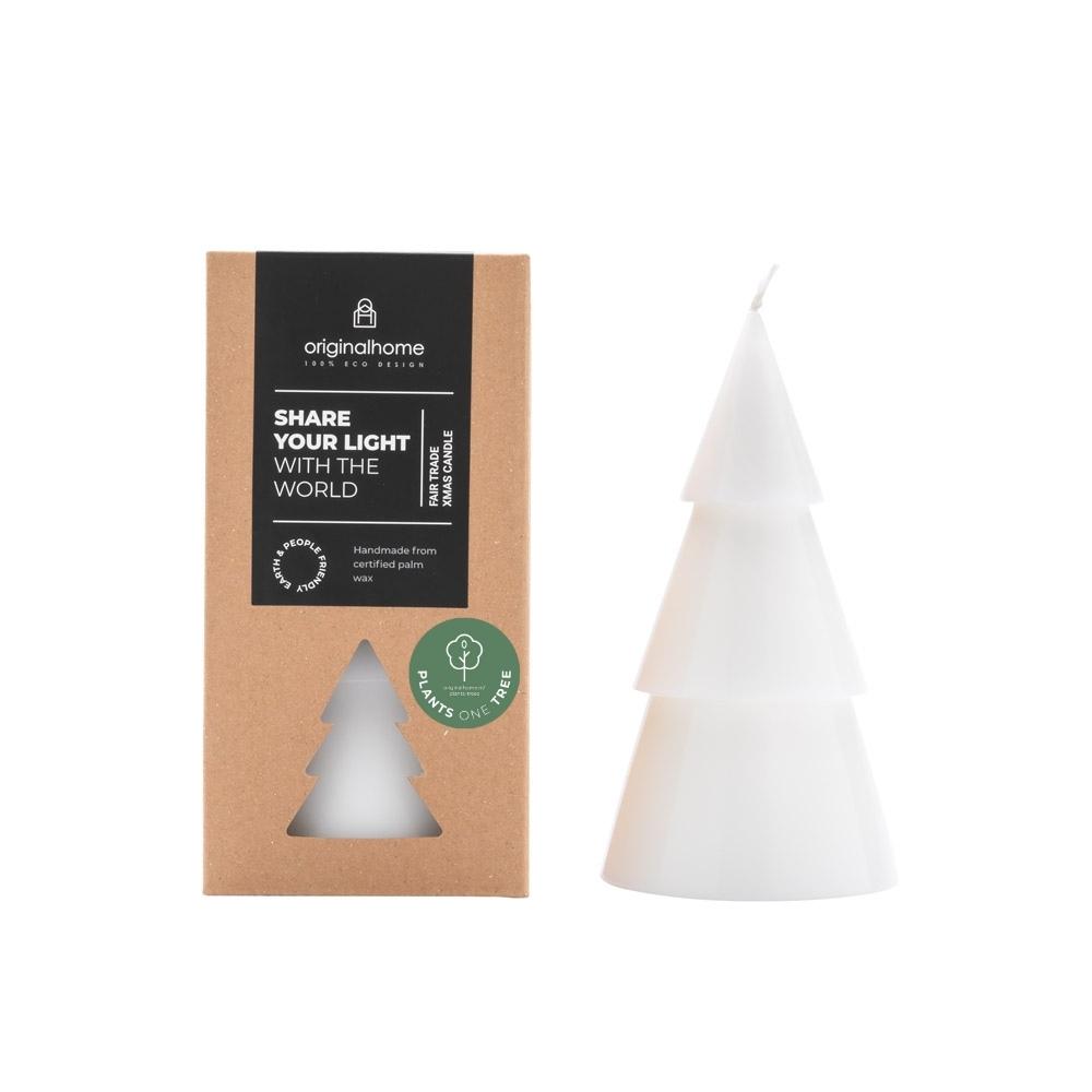 originalhome Tree Candle White – L