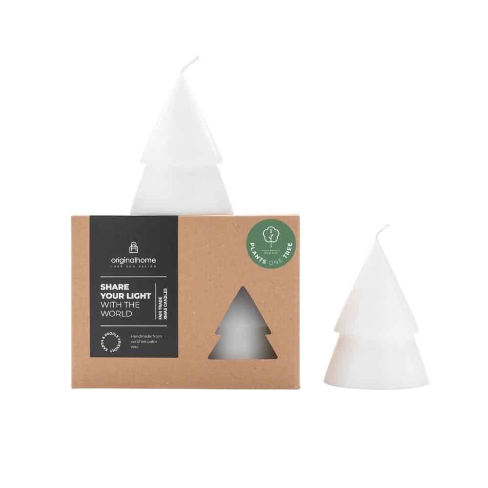 originalhome Tree Candle White – M S/2