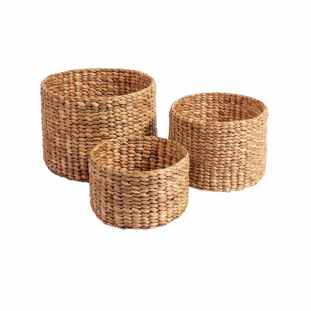 originalhome Waterhyacinth Round Natural – S/3