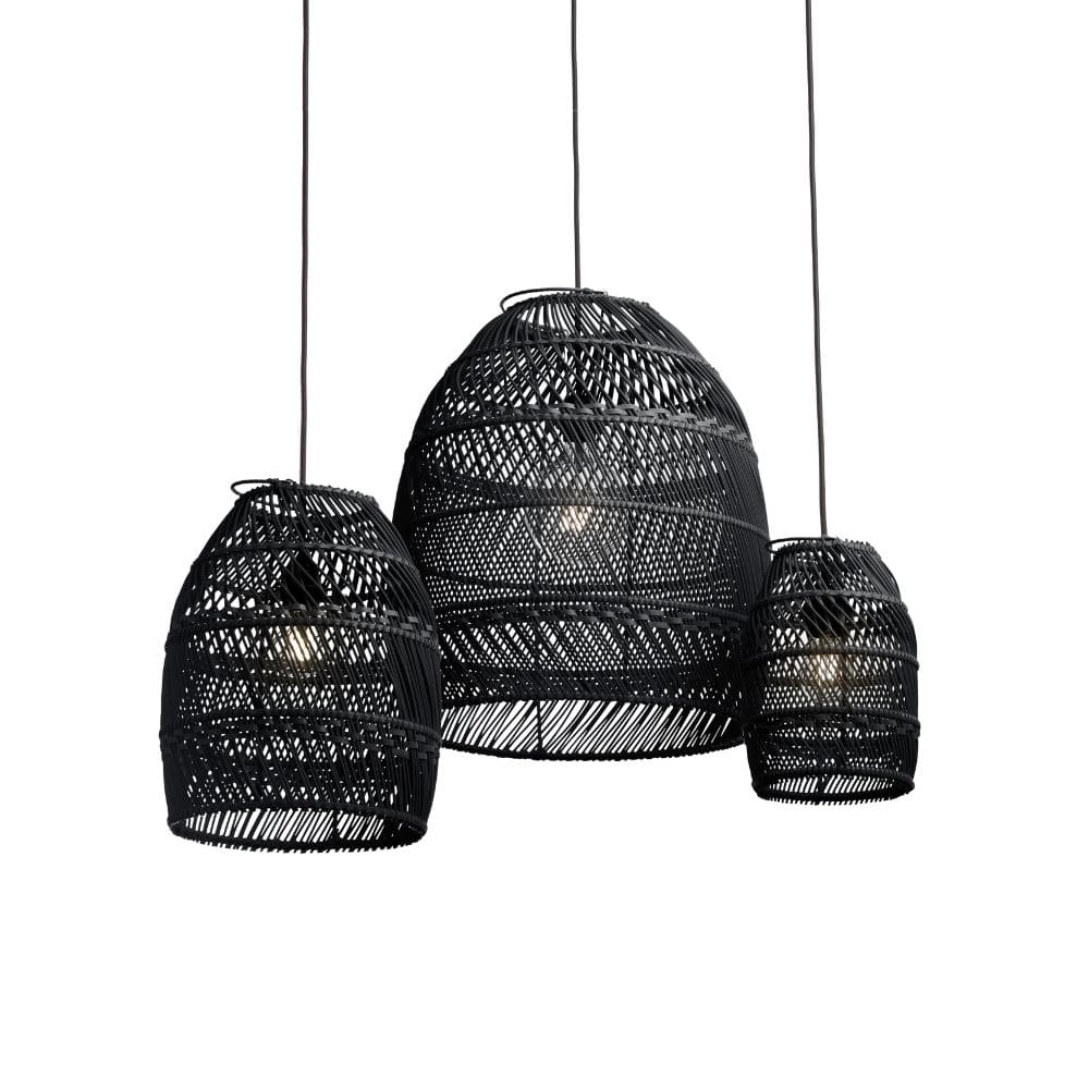 originalhome Recycled Lampshade Moon Small Black – S/3