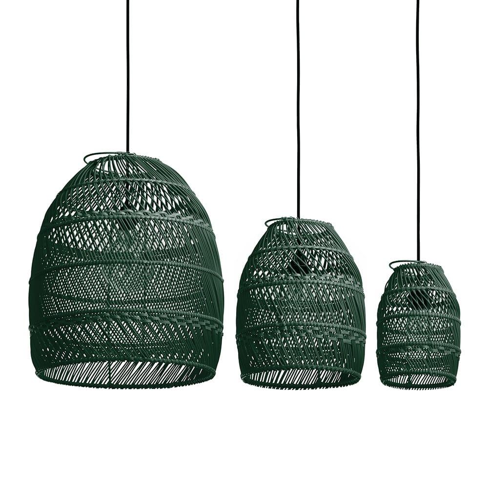 Originalhome Recycled Lampshade Moon Small Green – S/3