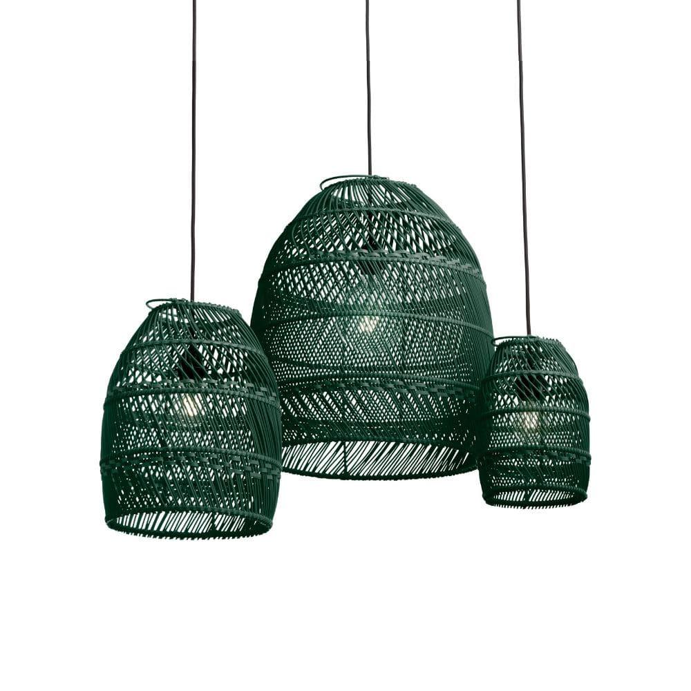 originalhome Recycled Lampshade Moon Small Green – S/3