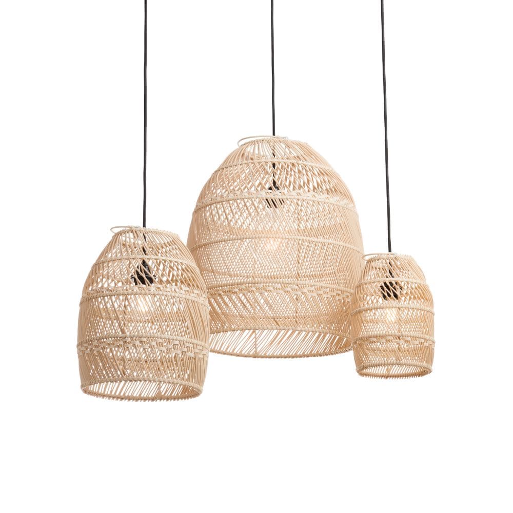 originalhome Recycled Lampshade Moon Small Natural – S/3
