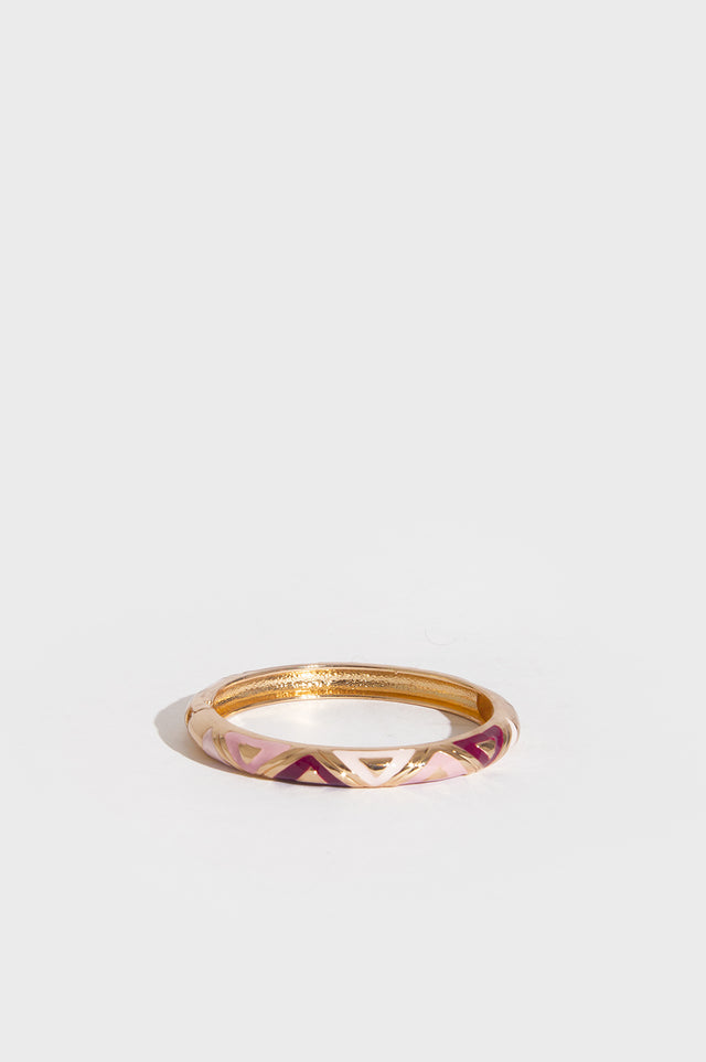 orla antwerp Dunne Grafische Ronde Klik Armband Lila Paars