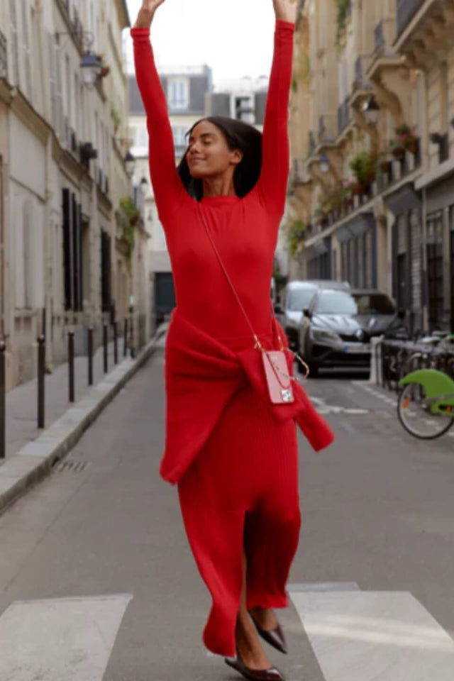 Orla Antwerp Flame Red Gerecycleerd Lang Telefoon Koord