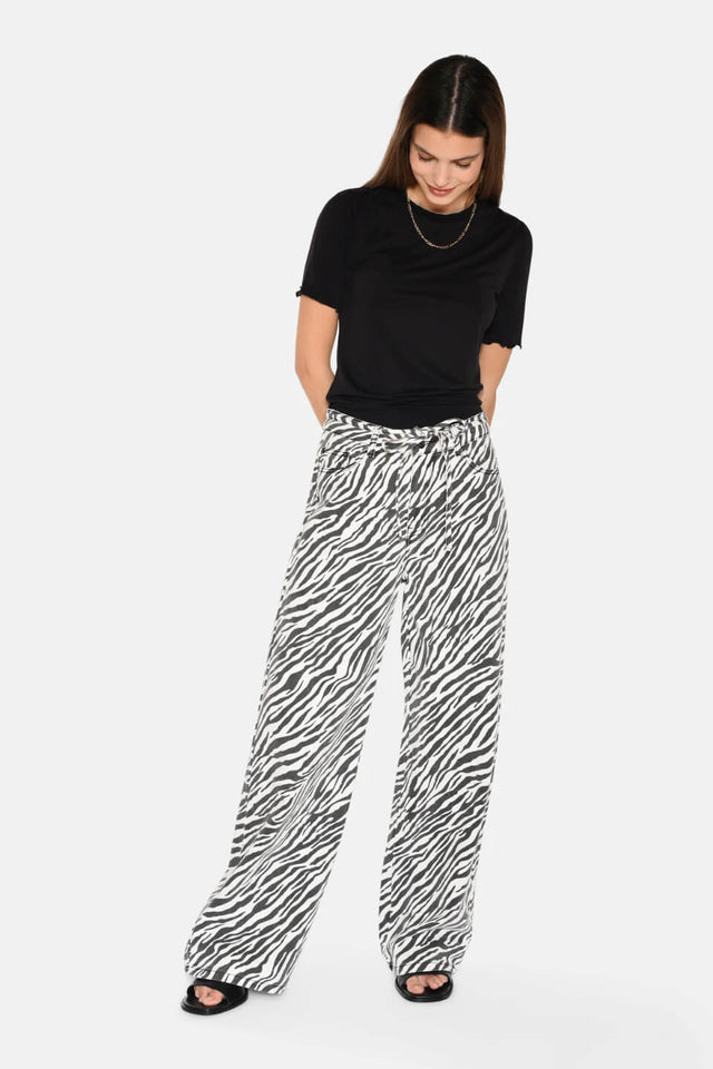 Orla Antwerp Adanna Zebra Denim Jeans Broek