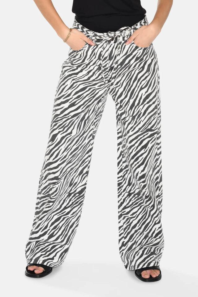 Orla Antwerp Adanna Zebra Denim Jeans Broek