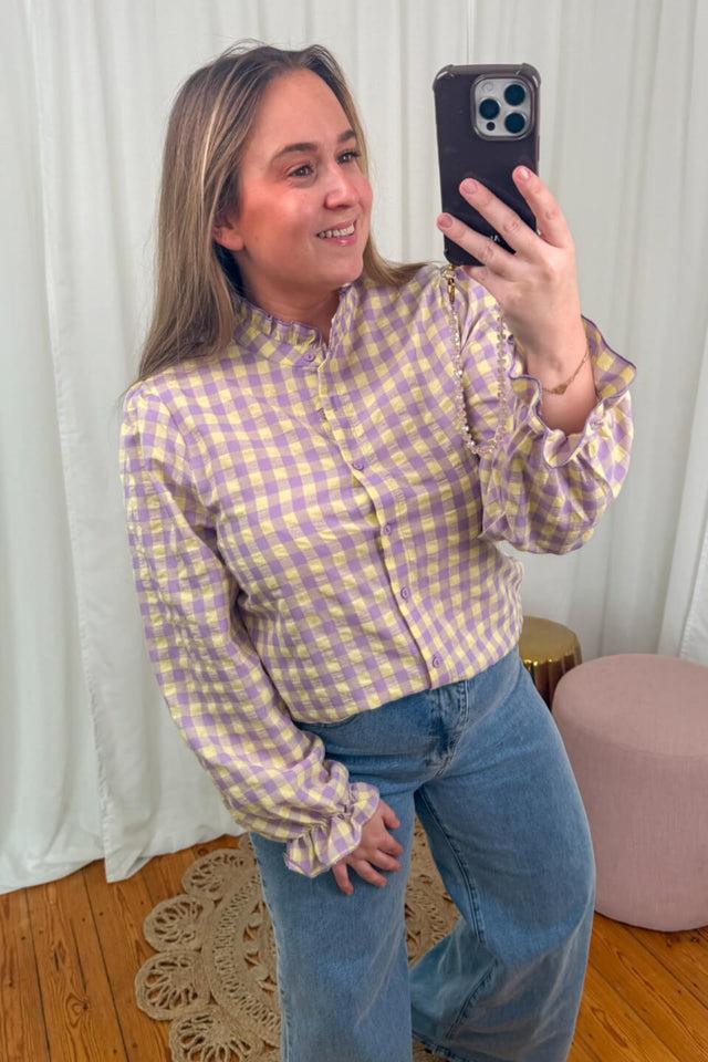 orla antwerp Bailey Geruite Blouse