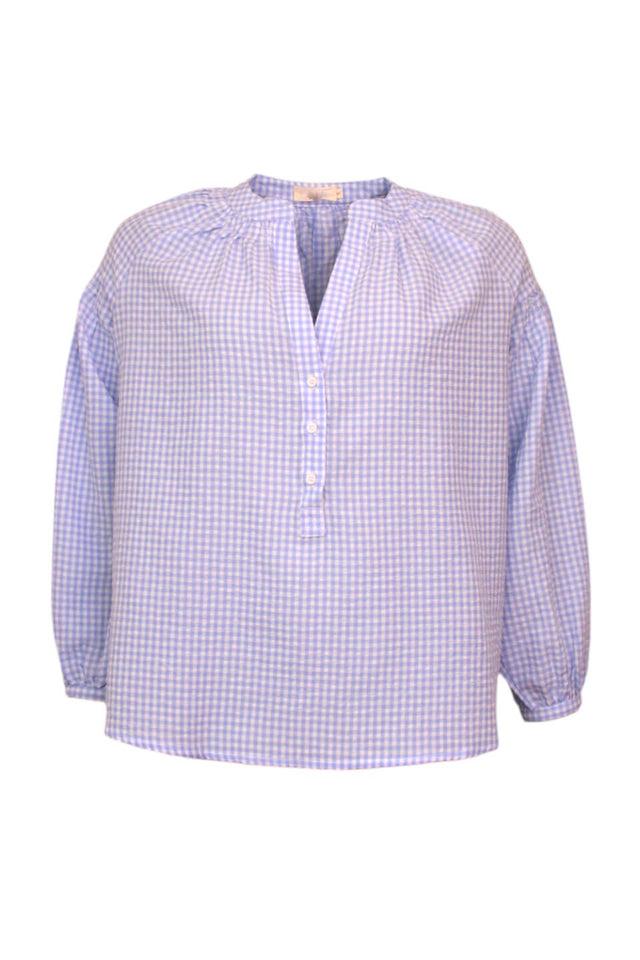 orla antwerp Bardot Geruite Blouse