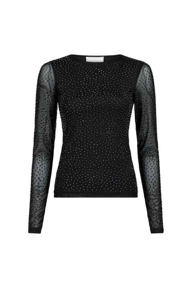 orla antwerp Basira Strass Mesh Blouse