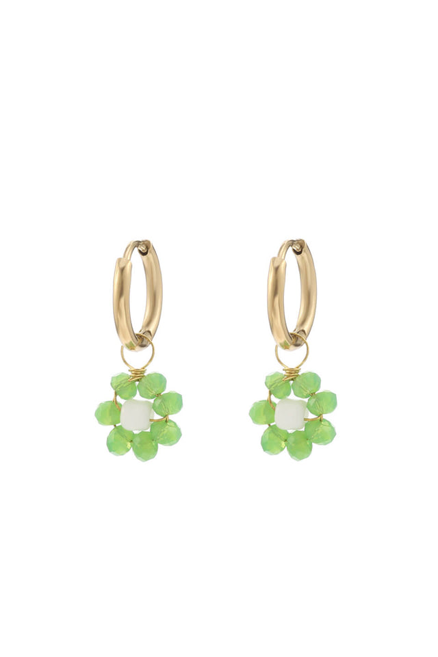 Orla Antwerp Bloem Parel Oorbellen