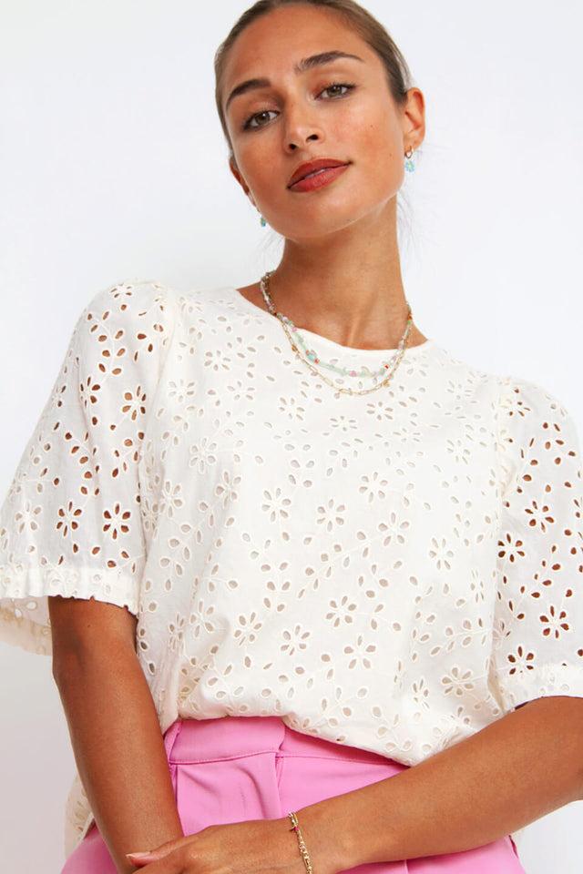 Orla Antwerp Bloem Parel Oorbellen