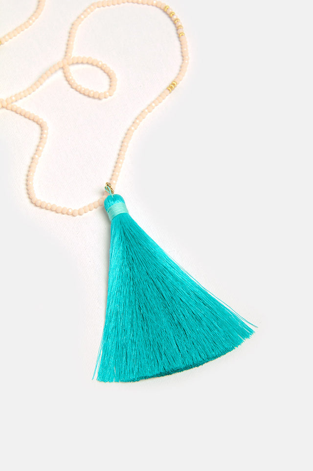 orla antwerp Boho Lux Halsketting Roze Turquoise