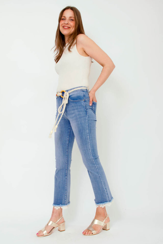 orla antwerp Bootcut Kanten Denim Jeans Broek