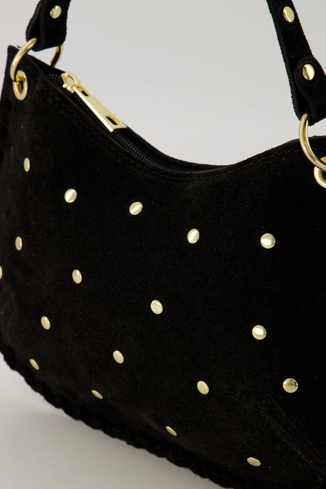 Orla Antwerp Casey Suede Leren Studs Schoudertas