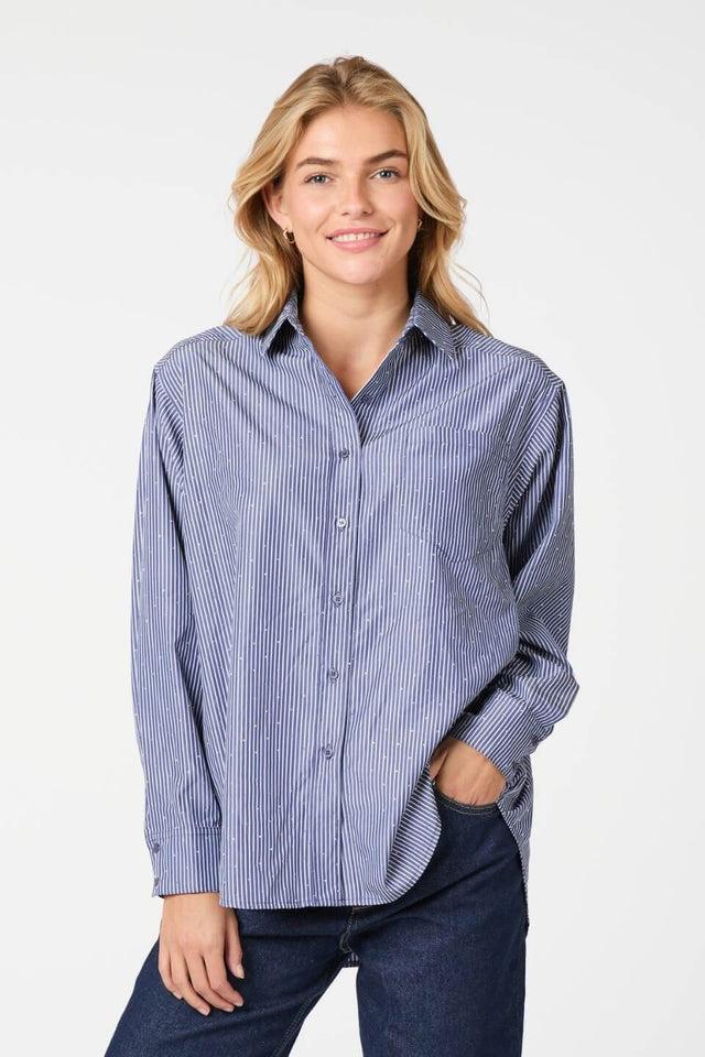 Orla Antwerp Dalma Gestreept Strass Hemd