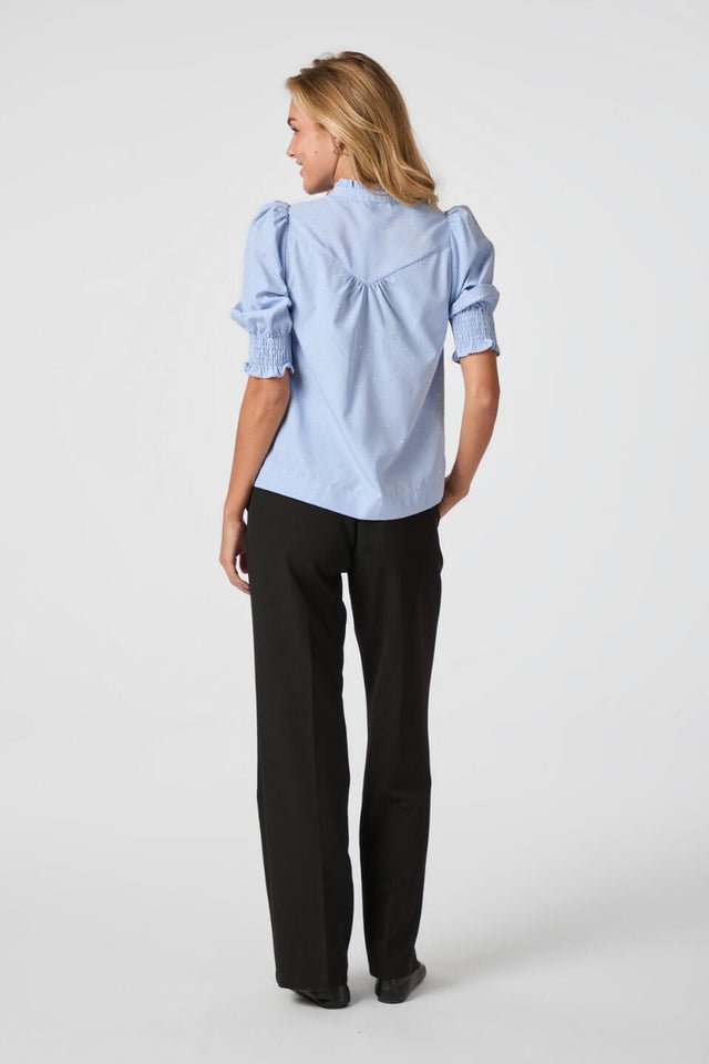 Orla Antwerp Diana Gestreepte Strass Blouse