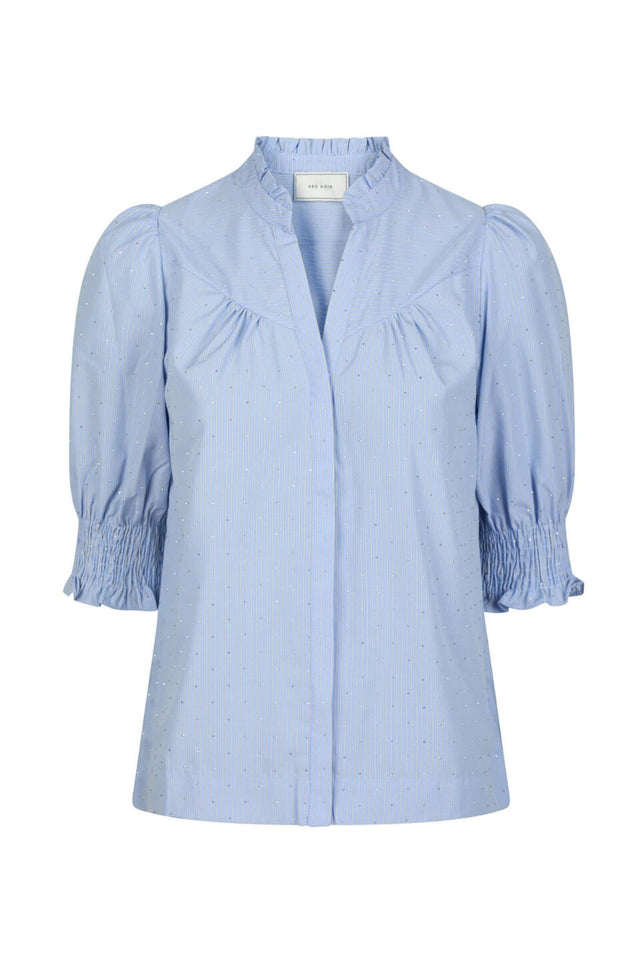 orla antwerp Diana Gestreepte Strass Blouse