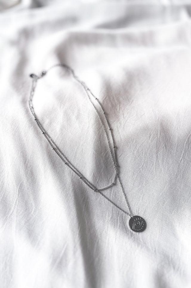orla antwerp Double Eye Pendant Halsketting