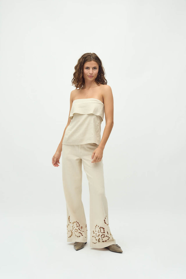 Orla Antwerp Elia Broderie Denim Jeans Broek